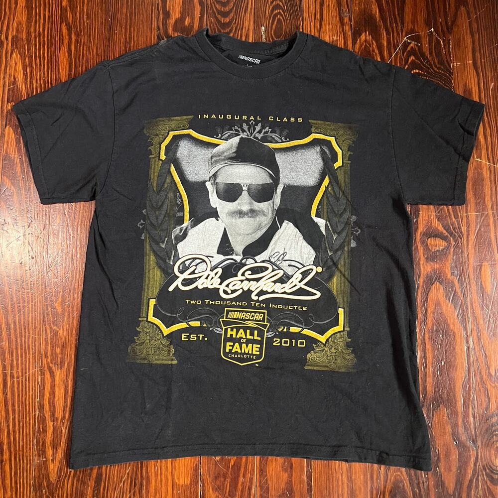 NASCAR L Vintage Dale Earnhardt T-Shirt Black Regular